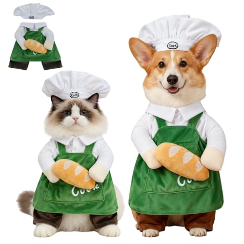 Disfraz de Chef para Perros y Gatos Talla B2