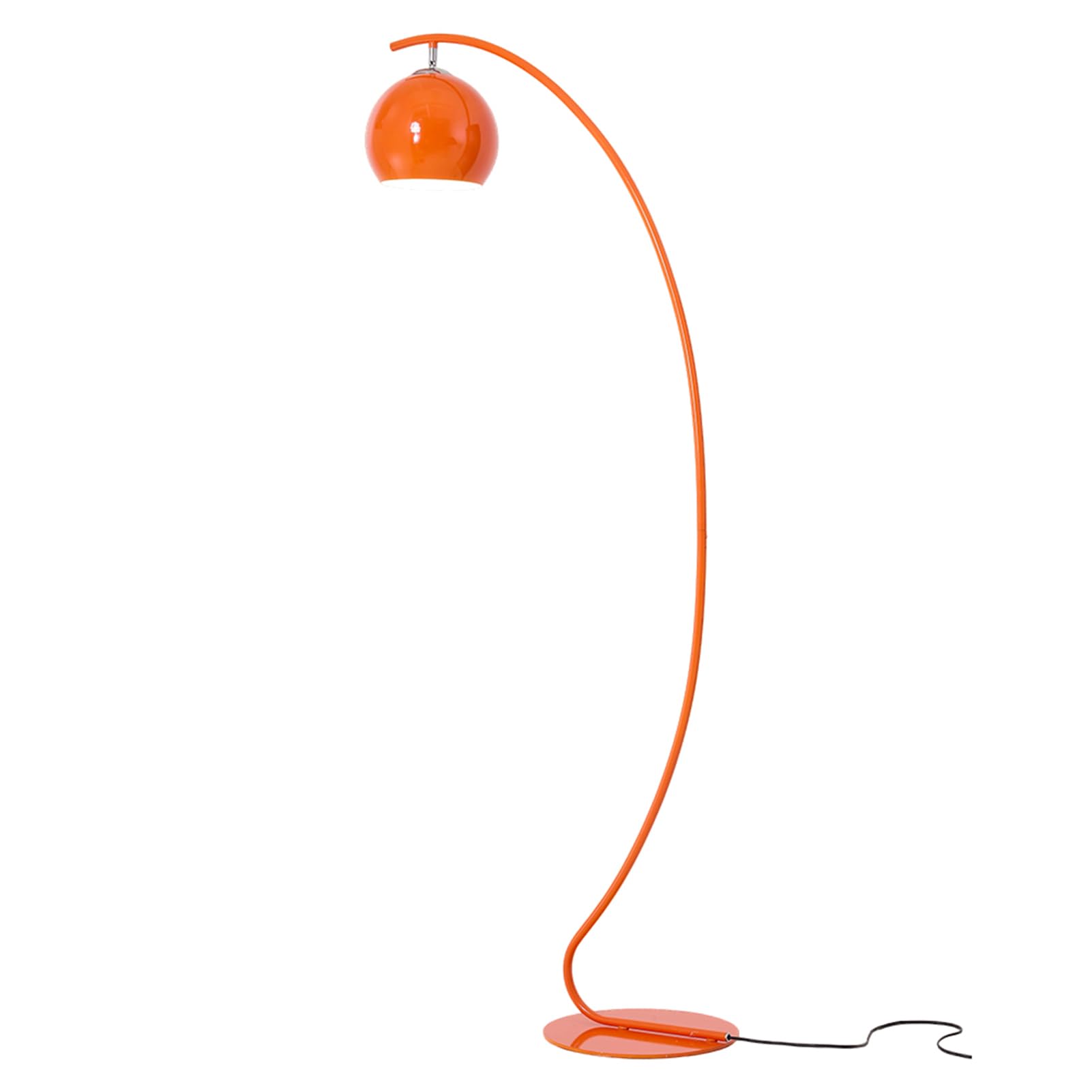 INMOZATA Floor Lamp, Orange Powder Coated Iron E27 Standing Tall Lamps Creative Modern Reading Lamp for Living Room Sofa Corner, Bedroom, Office(32 * 30 * 183cm)