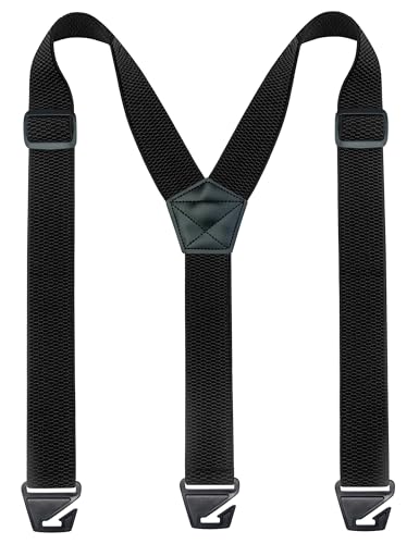 JEMYGINS Bretelles de travail pour homme en plein air, type Y, réglables en longueur, Noir , M