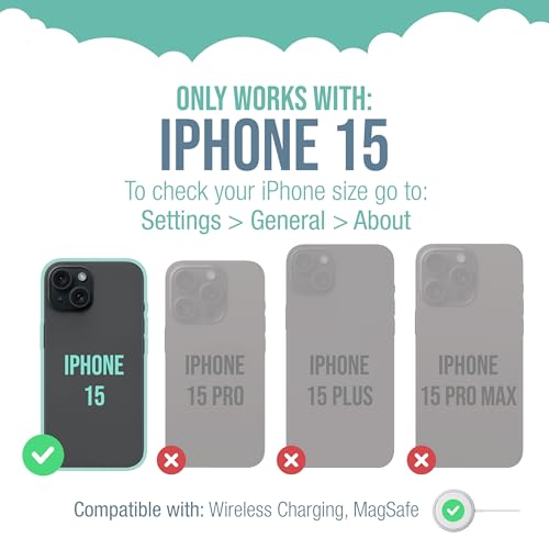 Image of Smartish iPhone 15 Slim Case - Gripmunk - [Lightweight + Protective] Thin Grip Magnetic Cover with Drop Protection for Apple iPhone 15 - Clearly Clear