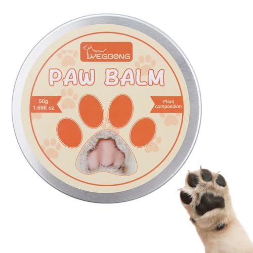 LIBAIDZ 1 Pcs Pfotenbalsam Hund 50 g,Pfotenschutz Hund Sommer und Winter,Pfotenbalsam für Hunde,Pfotenpflege für Hundepfoten und Katzen,Pfotenbalsam Nasenbalsam,Hunde Pflege Pfotencreme