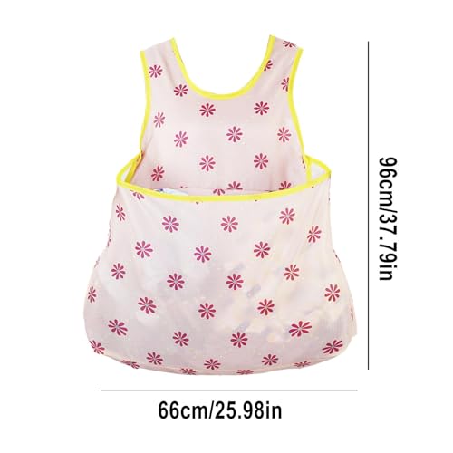 Laundry Apron With Pouch, Portable Clothes Drying Apron, Laundry Apron, Oxford Cloth Apron With Large Pocket, Sleeveless Laundry Apron, Waterproof Laundry Bib For Home, Kitchen - Image 7