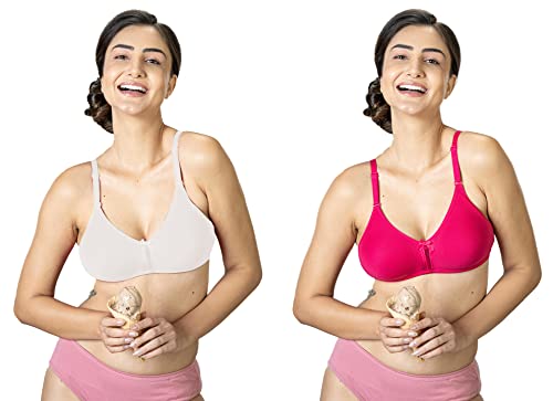 Image of Lyra Women's Cotton Lightly Padded Wire Free Classic Full-Coverage Molded Bra