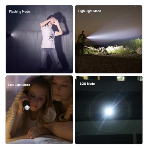 Image of PHILIPS 9000mAh LED Torch Light, 3000LM Flashlight with Telescopic Zoomable, 1000M Coverage, 60W High Power Rechargeable Handheld Flash Light for Indoor, Camping, Exploration, Emergency Lighting