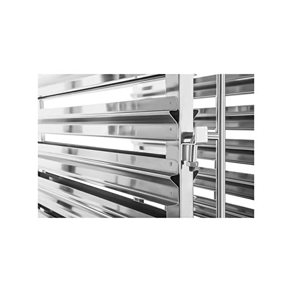Royal Catering RCTW-16GN.1 Gastro Tablettwagen Edelstahl Speise Transportwagen für 16 GN-Behälter GN 1/1 Stikkenwagen GN… – Bild 5