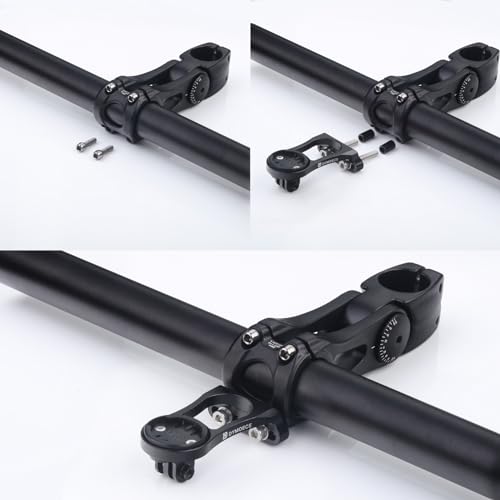 Dymoece Fahrrad Halterung für Wahoo Kompatibel mit Mehreren Wahoo Computern Fahrrad Halterung Lenkerhalterung mit Licht Adapter für Wahoo Elemnt,Elemnt Bolt,Elemnt Mini,Elemnt Roam