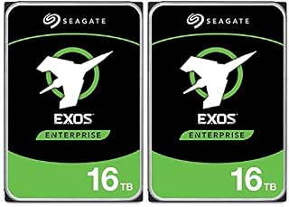 16TB Seagate ST16000NM001G Exos X16, 3.5" Enterprise HDD, SATA 3.0 (6GB/S), 7200RPM, 256MB Cache, 4.16ms, OEM 2 PK