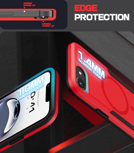 MobNano DBM Coque iPhone 16e Rouge et Noir pour une protection chic
