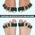 APEX Adjustable Toe Separators, Spreaders, Spacers, Straightener to Correct Toes for Men and Women, Bunion Corrector, Plantar Fasciitis, 50% Thicker, 2 Pairs, S/M and Large, Green