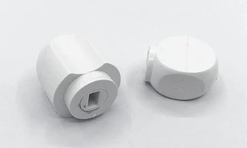 Miniatura 2 de Juego de 2 pomos de palanca de bloqueo de plástico blanco y perilla de control de velocidad, piezas de repuesto para ayuda de cocina