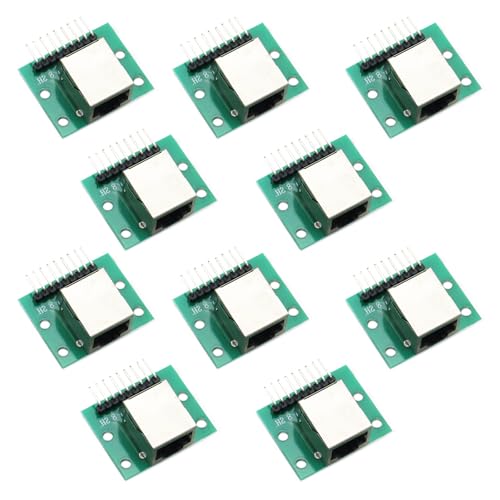 Kit de 10 adaptadores de puerto de red RJ45 miniatura 1