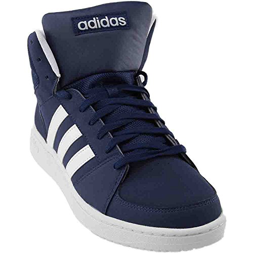 adidas NEO Men's Vs Hoops Mid Basketball Shoe, Collegiate Navy/White/White, 9.5 M US