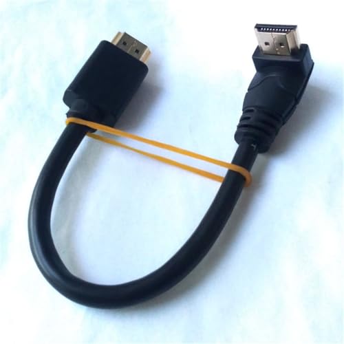 For 15cm Right Angle Elbow HDTV Video Cable Short HD V2.0 Supports 60Hz 4K 2K Compatible - Line 90 Degree 4K HDTV Cable