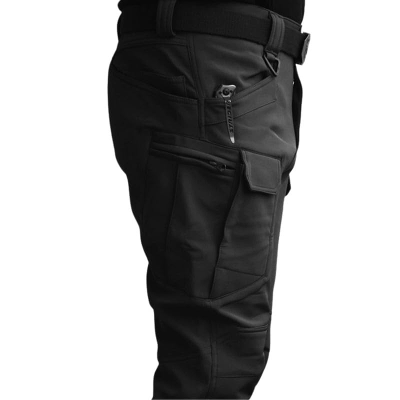 Image of Tactical Camouflage Pants - Men's Soft Windproof Waterproof Fleece-Lined Outdoor Assault Pants