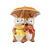 Gemeinsam glücklich sein! Goebel Ostern Figur Osterhase, Porzellan, Mehrfarbig, 12.5x10x15 cm