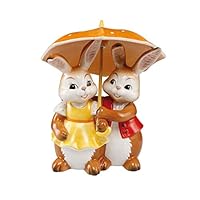 Figurine Goebel Lapin De Pâques - 'De Tout Cœur !' - Faïence Multicolore 12 Cm