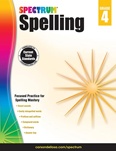 Carson Dellosa Spectrum Spelling Workbooks