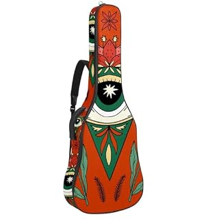Housse de guitare en tissu Oxford épais rembourré avec boucle de suspension et sangle de cou Motif mandala Motif floral 101,6 cm, Multicolore 5., 42.9×16.9×4.7 in, Sac de transport tendance pour - Les Beatles, Paul McCartney, John Lennon, RIngo Starr, George Harrison