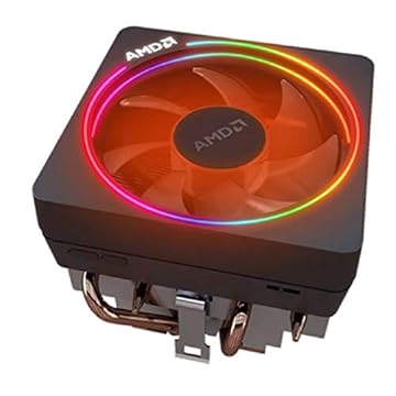 AMD Wraith Prism LED RGB Cooler Fan from Ryzen 7 2700X Processor AM4/AM2/AM3/AM3+ 4-Pin Connector Copper Base/Alum Heat Sink