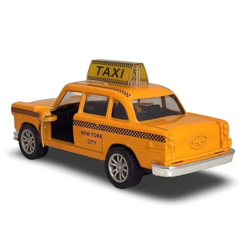 Taxi NYC en miniatura 1:32, metal, sin sonido miniatura 4