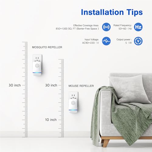 Image of 2026 Upgrade Ultrasonic Repeller & Insect Indoor Repeller 6 Pack, Plug-in Pest Control for Mice, Roaches, Spiders & Insects, Safe for Children & Pets
