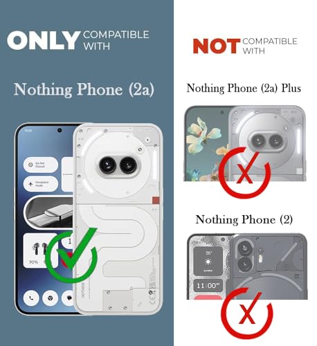 Image of Jkobi Lifetime Anti-Yellow Clear Back Cover Case for Nothing Phone 2A 5G (Sleek Hard Crystal | Shockproof and Camera Protection)