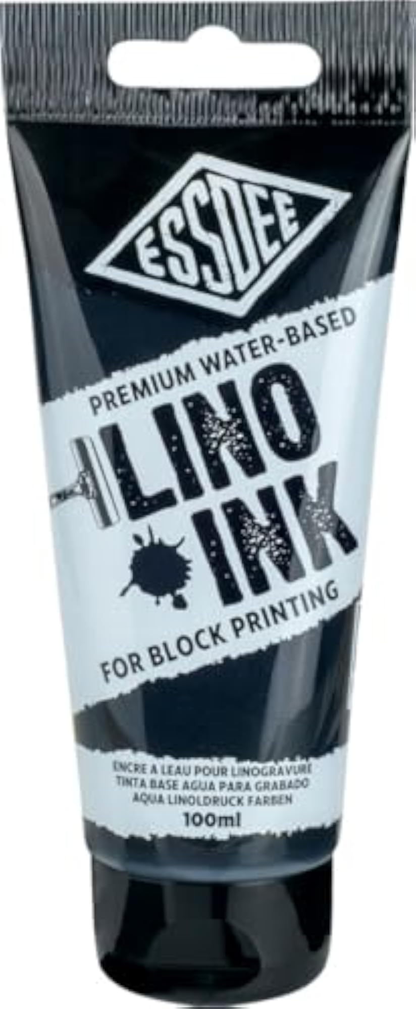 Premium Waterbased Block Printing Ink 100ml, Black