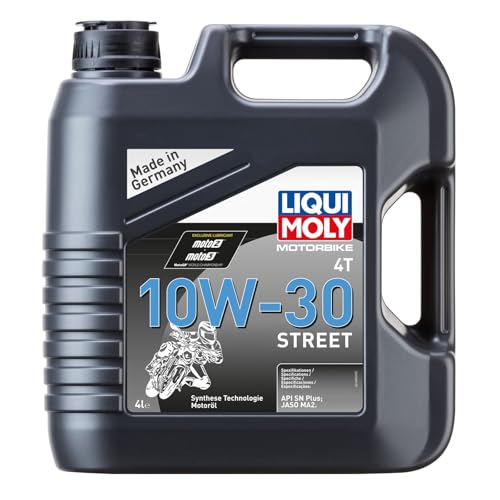 LIQUI MOLY Motorbike 4T 10W-30 Street | 4 L | Tecnología de síntesis de motocicletas Aceite del motor | 1688