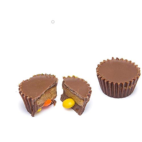 Reese's Peanut Butter Cups, Christmas Reese's Miniatures Stuffed with Reese's Pieces, (2 Pound)
