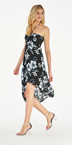 Image of Women's Hawaiian Luau Halter Dress in Signature Prints