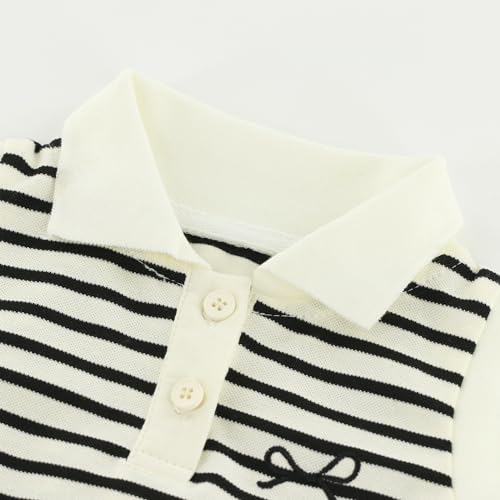 Girls Polo Shirt for Summer, Sleeveless Teen with Button Design3