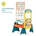 B. toys – School Play Set – Whiteboard & Chalkboard – 36 Magnetic Letters & Numbers – 11 Educational & Interactive Activities – Schoolhouse Fun-Inch3+ Years