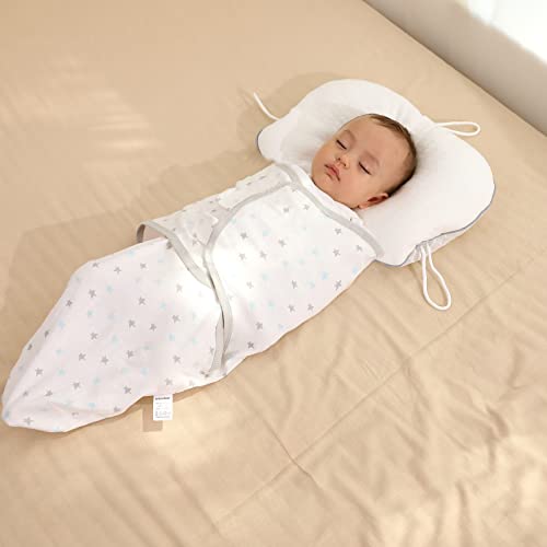 Insular Swaddle Blanket, Baby Swaddle Wrap For Newborn And Infant, Adjustable Swaddle Set For Boy And Girl, Soft Cotton Baby Sleep Sack 3 Pack Small(0-3 Month), Clouds #TOP4