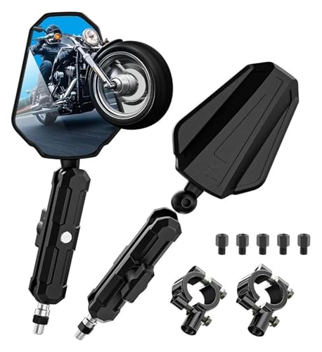 Retrovisores con rotación completa y bola direccional para motos scooter ADV