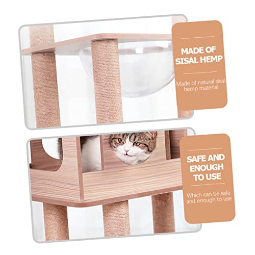 FOMIYES Corda Para Animais De Estimação Arranhador Para Gatos Para Gatos Internos Poste Para Arranha
