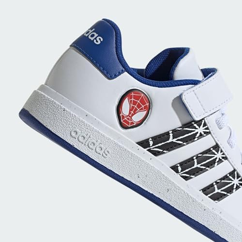 adidas GRAND COURT SPIDER-MAN EL K Üniseks Yetişkin Spor Ayakkabı, ftwr white, 38 - Görsel 7