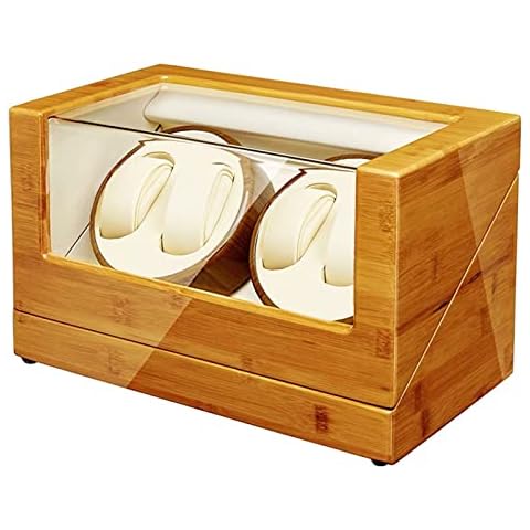 JQUEEN Watch Winder with Quiet Motors (Y-Bamboo) Cover