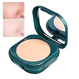 Base em Pó, Base em Pó de Maquiagem Prensada Oil Control, Base de acabamento em pó à prova d'água de cobertura média a total Nanyaciv