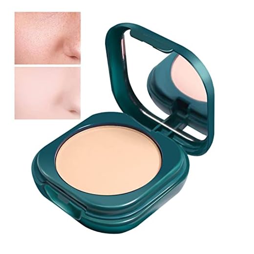 Base em Pó, Base em Pó de Maquiagem Prensada Oil Control, Base de acabamento em pó à prova d'água de cobertura média a total Nanyaciv