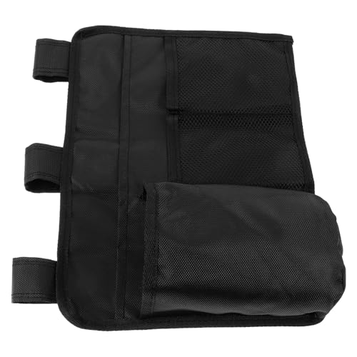 ifundom Bolsa de Almacenamiento Colgante para Silla y Cama con Múltiples Bolsillos Organizador Plegable para Dormitorio Playa y Silla de Ruedas Fácil Limpieza y Diseño Elegante Negro