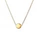 Dogeared Karma The Circle Necklace Gold-Plated Silver, 16