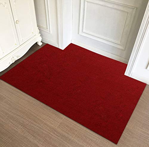玄関マット WELCOME ウエルカム 泥落とし 吸水 屋外 室内 屋内 洗える ワインレッド 薄型 滑り止め 店舗 おしゃれ ウェルカム ドアマット インテリア 泥除け 汚れ防止 屋外用 室外 玄関マット 90*120cm 北欧 耐磨耗性 エントランス