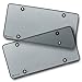 Zento Deals Clear Smoked License Plate Covers - 2-Pack – Novelty/License Plate Clear Smoked Flat Shields Covers