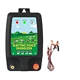 VCHICS Elektrozaun, Zaun Vieh Elektronische Zaun Ranch Zucht Intelligente Puls Hohe Spannung Elektronische Zaun System Host Erreger Einsatz in Haushalt und Garten(Without Output line)