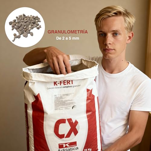 Abono NPK 15-15-15 Granulado | Fertilizante Triple 15 Equilibrado | Uso Universal para Huerto, Jardín y Frutales | Saco 25 kg