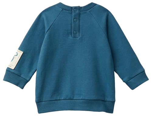 United Colors of Benetton Baby-Jungen Maglia G/C M/L 32kna1054 Kapuzenpullover, blau, 56 cm