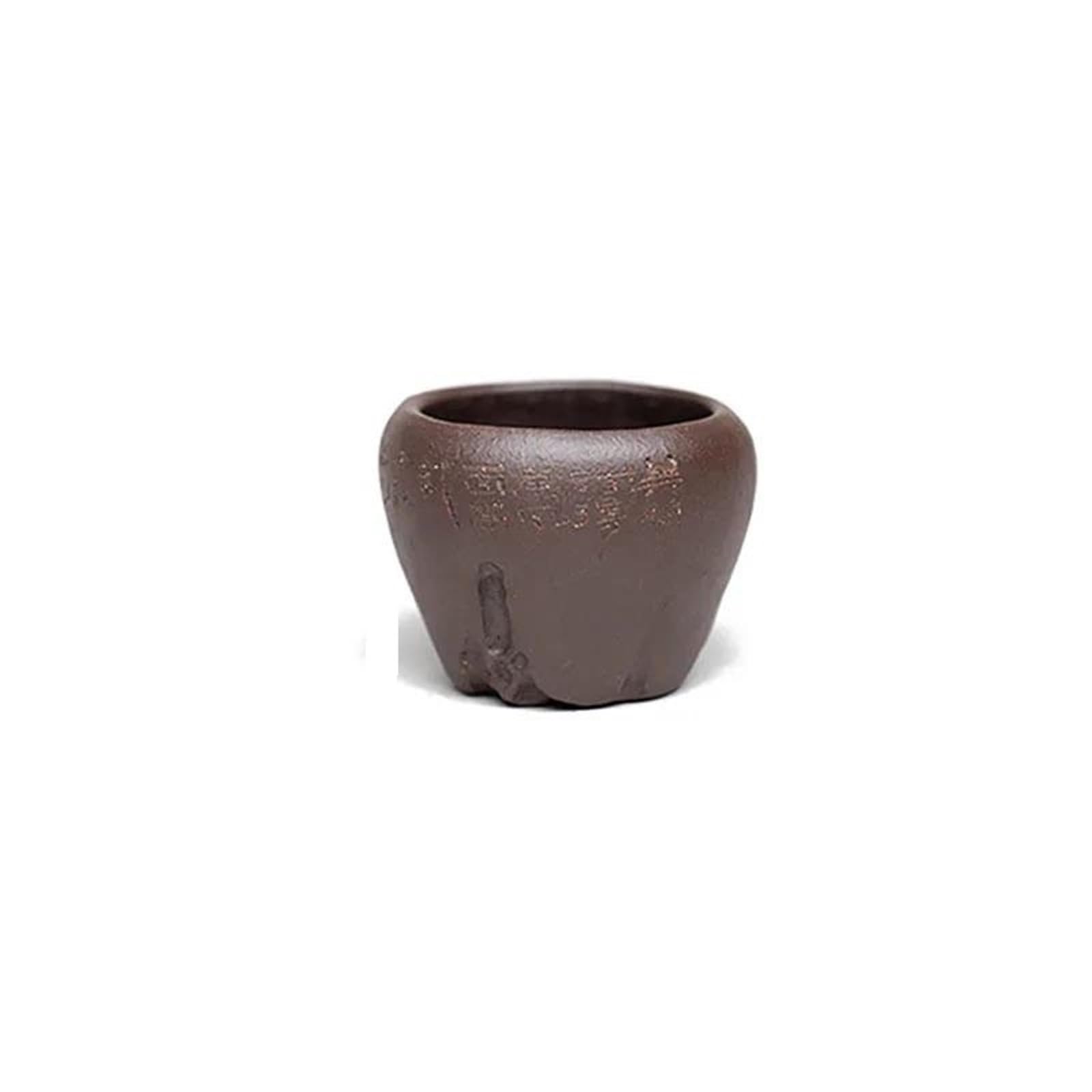 Teeservices Zisha-Teeservice-Zubehör Master Cup Taihu Stone Kleine Teeschale Teeservice Kung-Fu-Teetasse Einzeltasse Lila Ton Teetasse Reise-Teeservice Teekanne (Teapot 150ml)