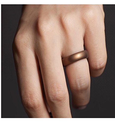 Unisex Silicone Ring Brand (Bronze, 7)2