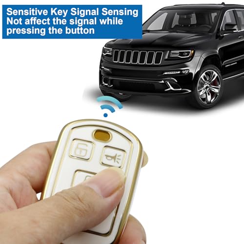 Coque de clé Kia 3 boutons blanc gris protection boîtier télécommande clé voiture