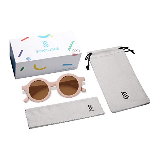 Sojos SK5606C2 Cute Round Baby Polarized Sunglasses For Kids Girls Boys Vintage Uv400 Protection Classic Children De Sol Gafas Beach Holiday Sk5606,Pink thumb #4